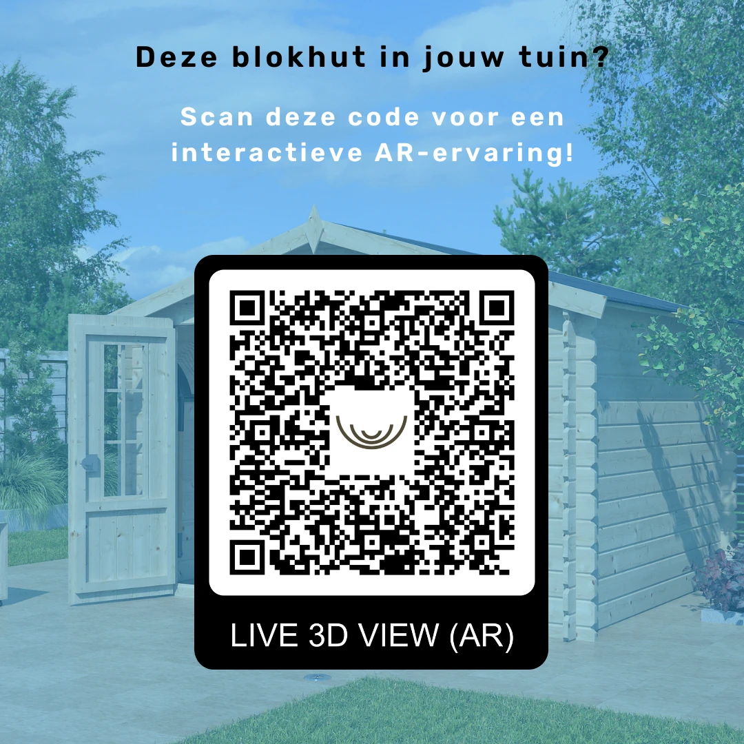 Woodlands Blokhut Kasuko met Overkapping en Dakisolatie 580 x 295 cm - Afbeelding 4